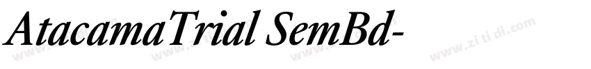 AtacamaTrial SemBd字体转换
